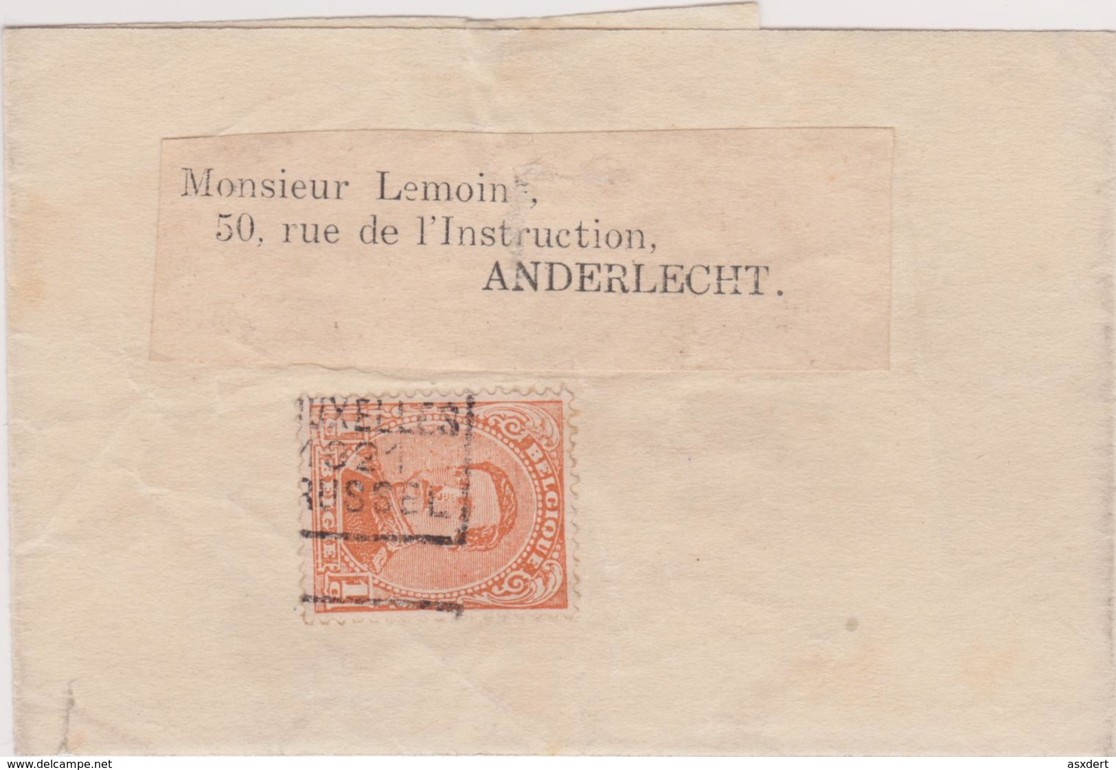 Préo Roulette 2628A Bruxelles 1921 Brussel Albert I >> Anderlecht  Manchon/ Wikkel - Roller Precancels 1920-29