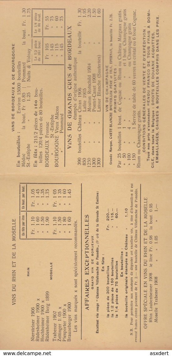 Préo 44 B Anvers 14 Antwerpen Drukw. Des Douanes - Vente Spéciale De Vins Vers St.Trond - St.Truiden - Typos 1912-14 (Lion)