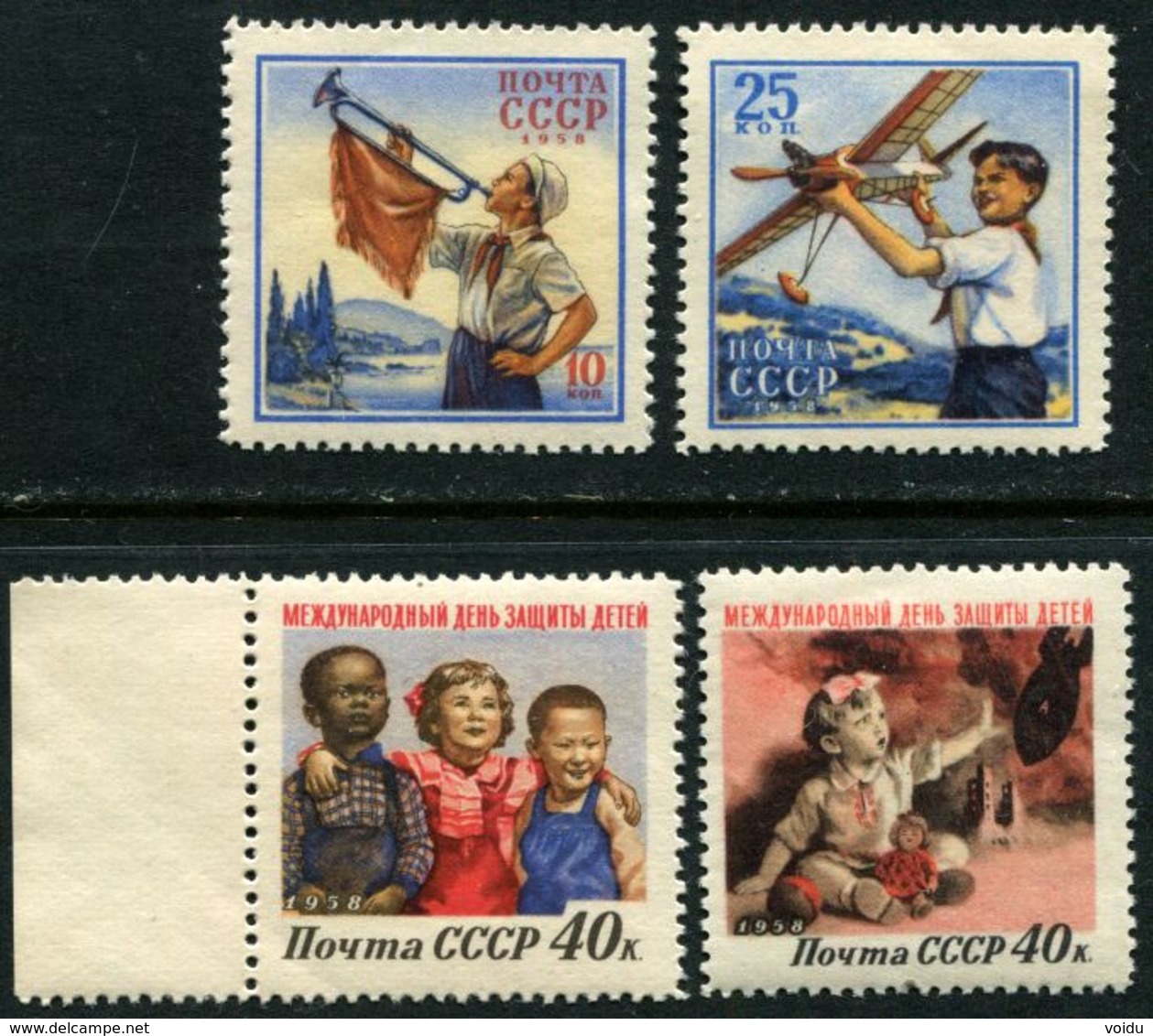 Russia 1958 Mi 2085-2088 MNH OG ** - Nuevos