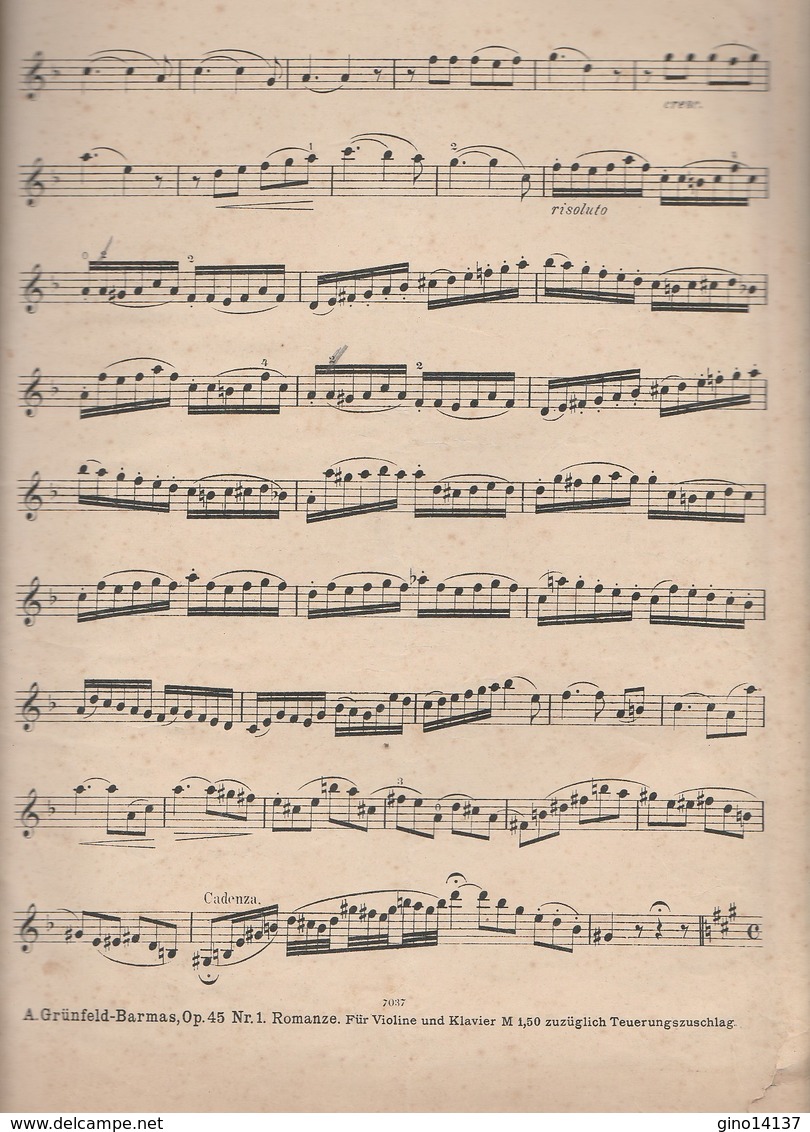 Spartito J.B. SINGLEE OUVRES POUR VIOLON ET PIANO ED BOTE & G. BOCK Berlin 1838 - Strumenti A Fiato