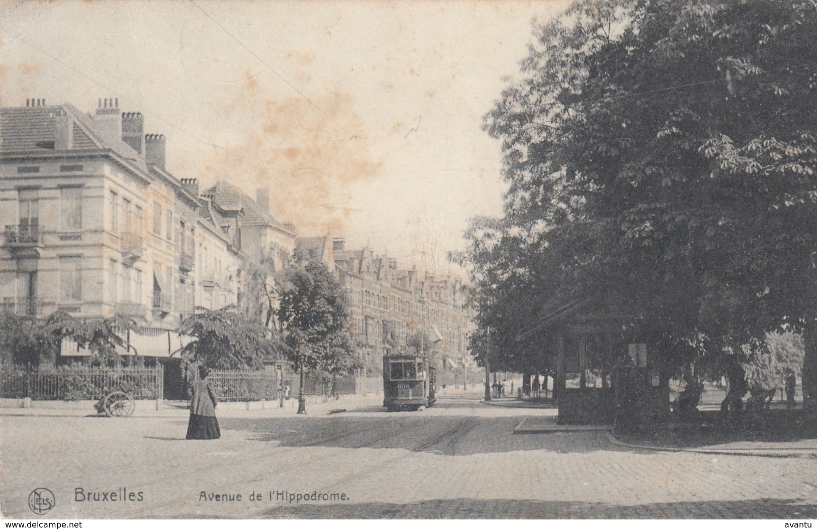 BRUXELLES / BRUSSEL / AVENUE DE L HIPPODROME / TRAM / TRAMWAYS  1903 - Lanen, Boulevards