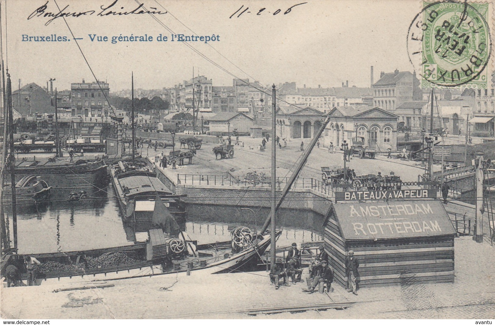 BRUXELLES / BRUSSEL /  ENTREPOT / VUE GENERALE  1905 - Transport (sea) - Harbour