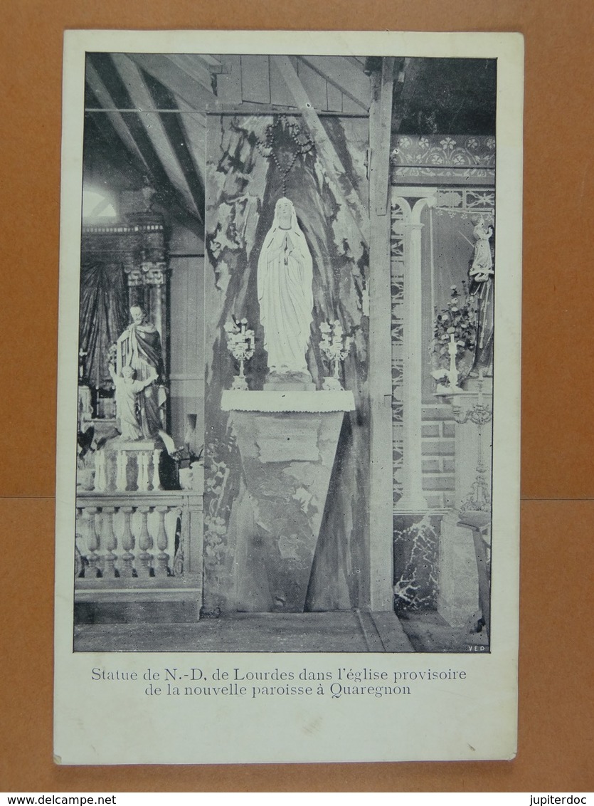 Statue De N-D De Lourdes Dans L'église Provisoire De La Nouvelle Paroisse à Quaregnon - Quaregnon