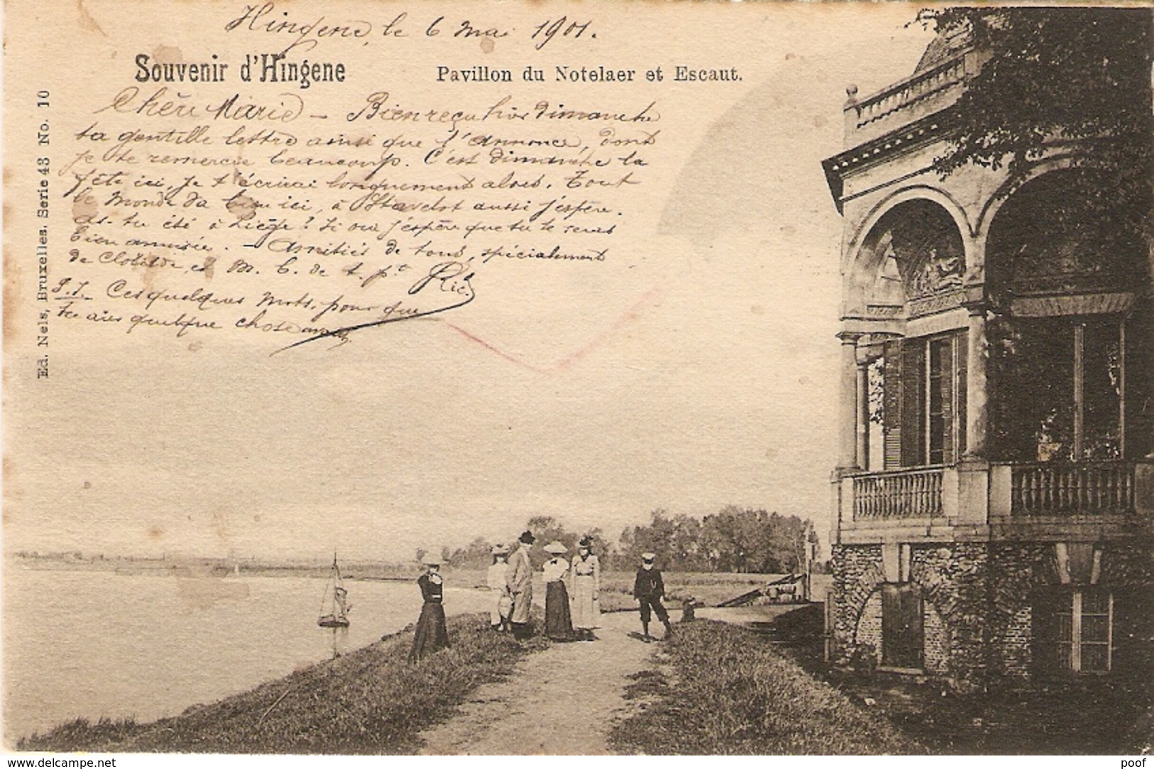 Hingene ( Bornem ) : Souvenir De ... --- Pavillon De Notelaer Et Escaut 1901 - Bornem