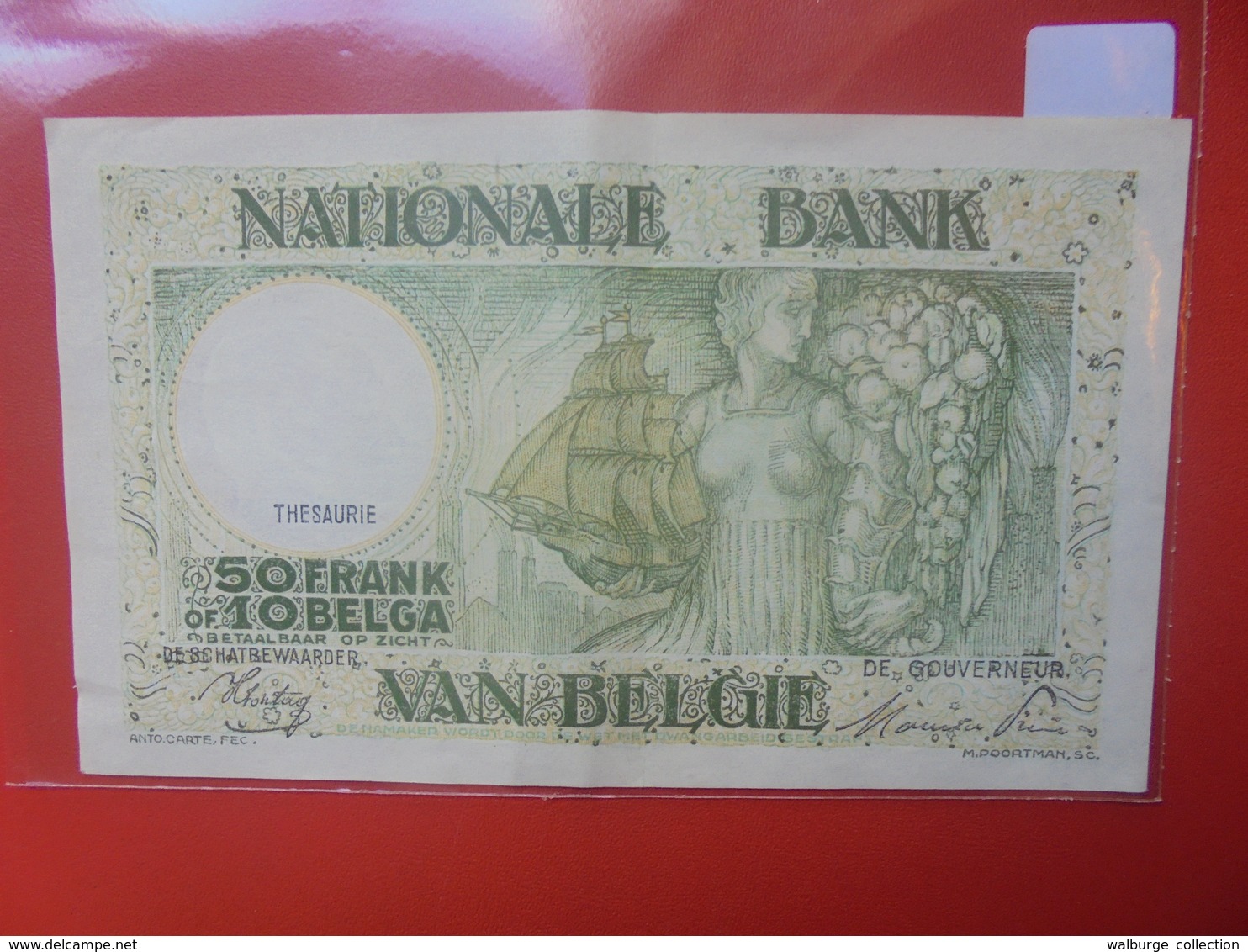 BELGIQUE 50 FRANCS 13-1-1945 CIRCULER BELLE QUALITE - 50 Francs