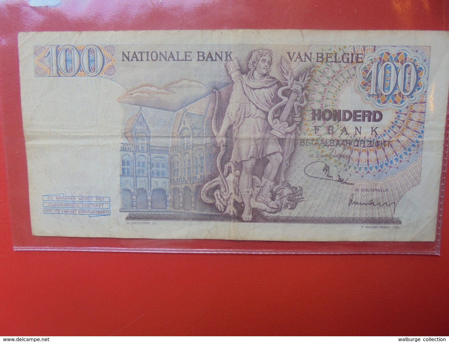 BELGIQUE 100 FRANCS 1974 CIRCULER - 100 Francs