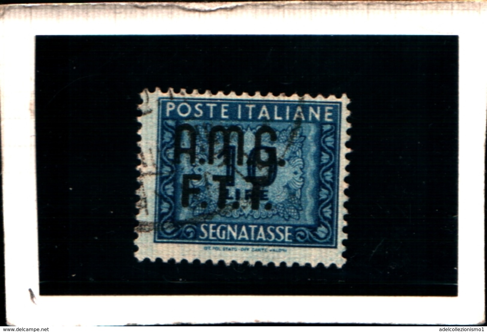 93426) ITALIA.- Trieste AMG-FTT- 1947-49- 10 LIRE-Segnatasse 2 RIGHE-Ruota USATO - Portomarken