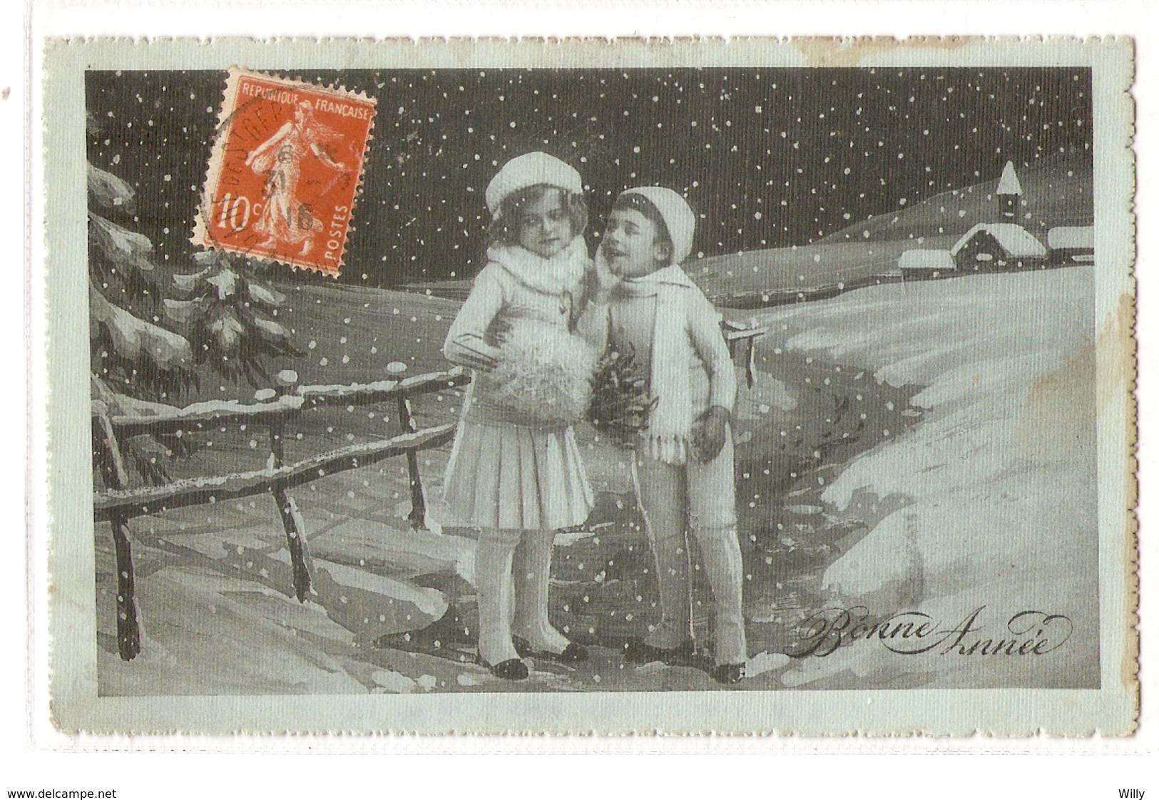 K 393, OLD  FANTASY  POSTCARD  , CHILDREN , FINE ART - Autres & Non Classés