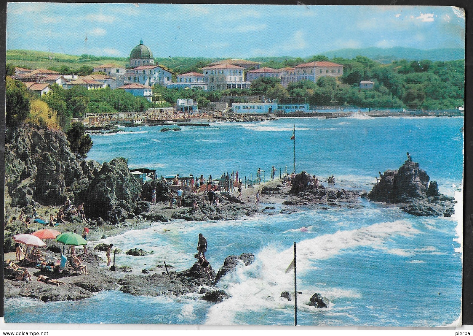 TOSCANA - CASTIGLIONCELLO (LI) - PANORAMA - VIAGGIATA DA CASTIGLIONCELLO 1964 - Altri & Non Classificati