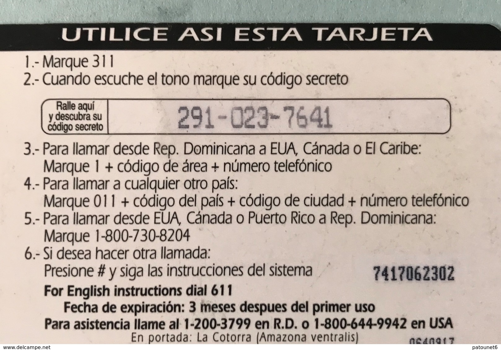 DOMINICAINE  -  Prepaid  - ComuniCard - Codetel  - Edicion 1997 - RD$45 - Dominik. Republik