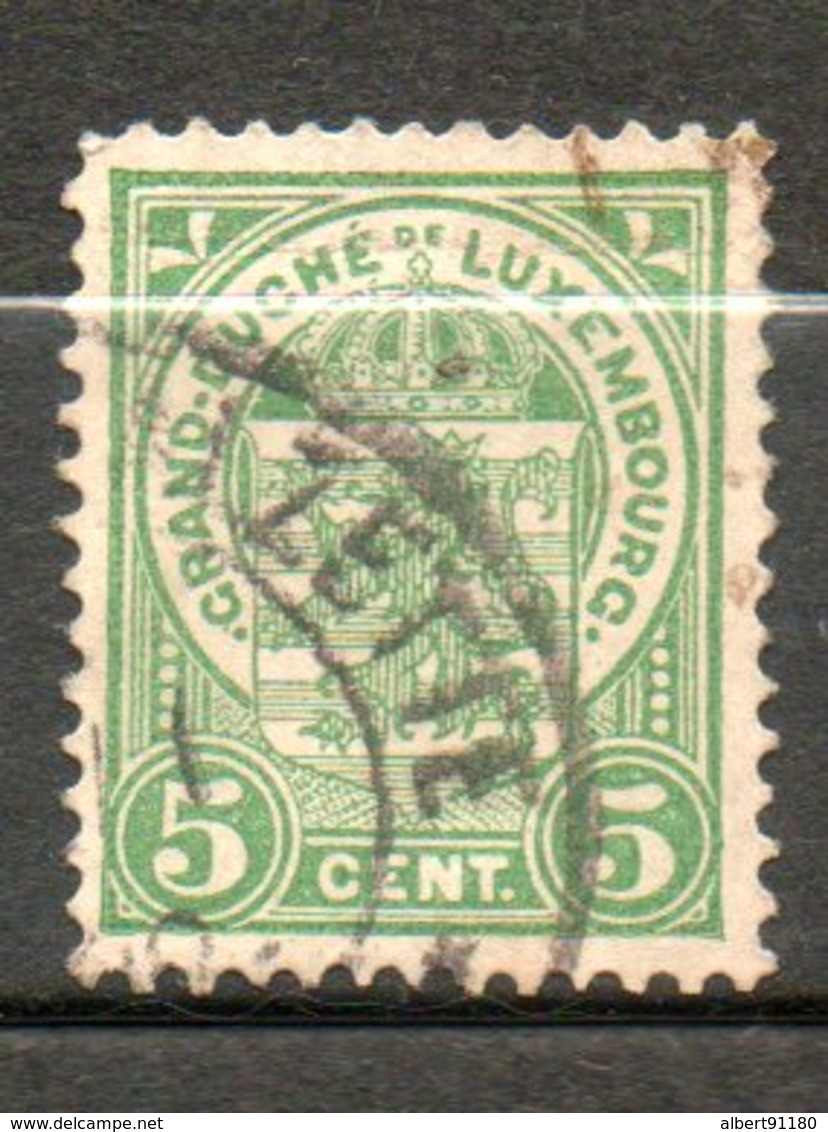 LUXEMBOURG 5c Vert 1907 N°92 - 1907-24 Ecusson