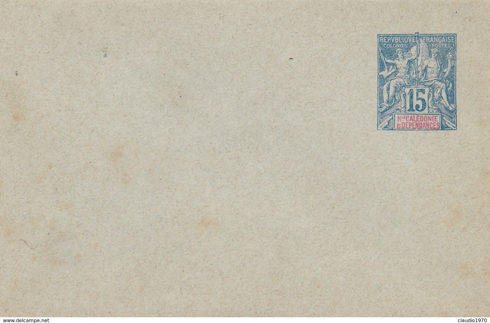 NUOVA CALEDONIA - INTERO POSTALE , BUSTA 15.C - Storia Postale