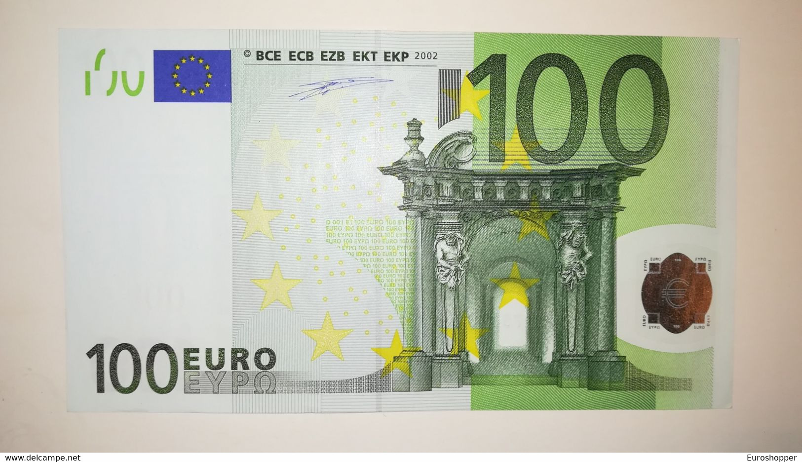 EURO-FINLAND 100 EURO (L) D001 Sign DUISENBERG UNC - 100 Euro