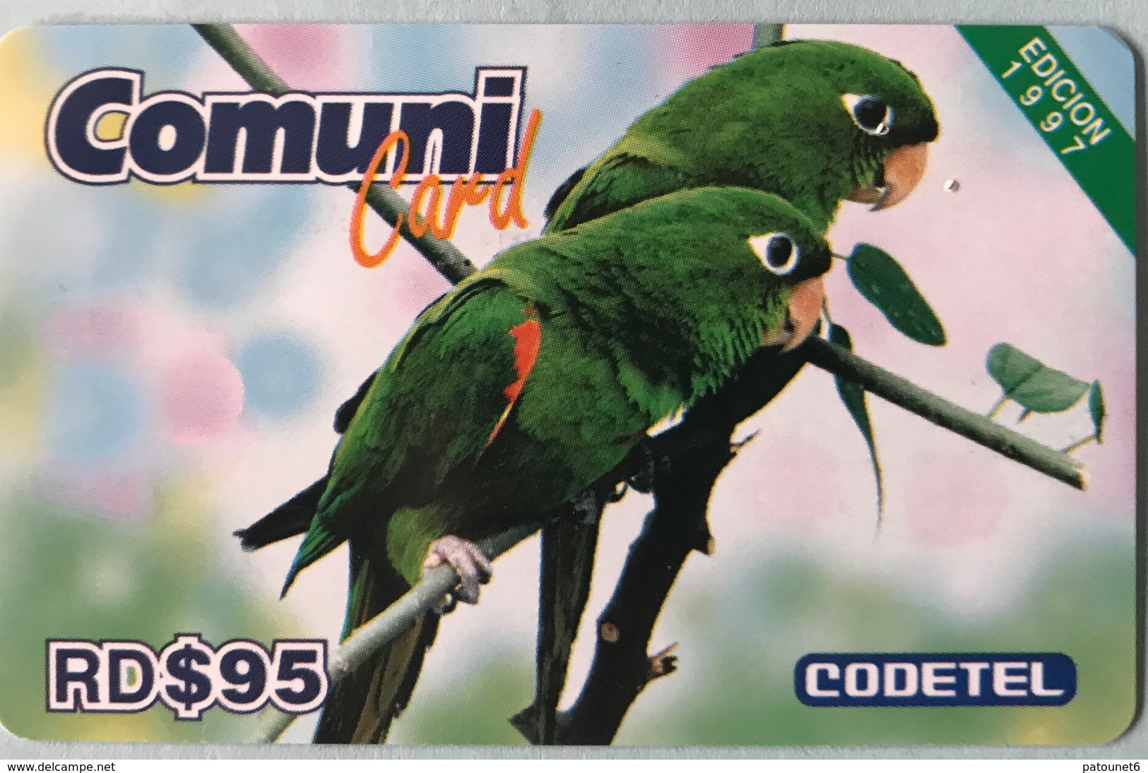 DOMINICAINE  -  Prepaid  - ComuniCard - Codetel  - Edicion 1997 - RD$95 - Dominik. Republik