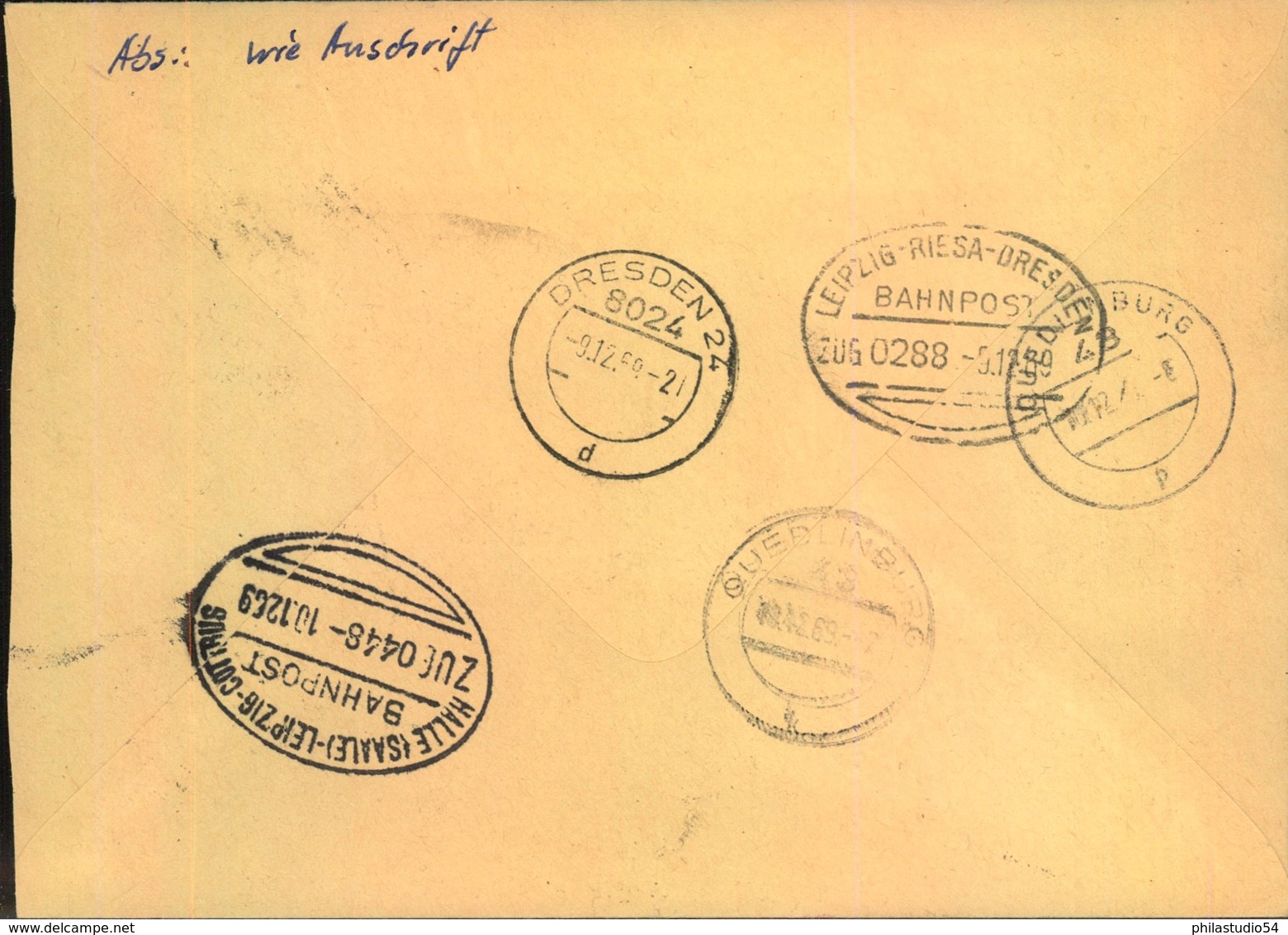 1969, "Unbesiegbares Vietnam", Tolle MeF Von 7 Marken Auf Eilbrief Ab DRESDEN - Briefe U. Dokumente