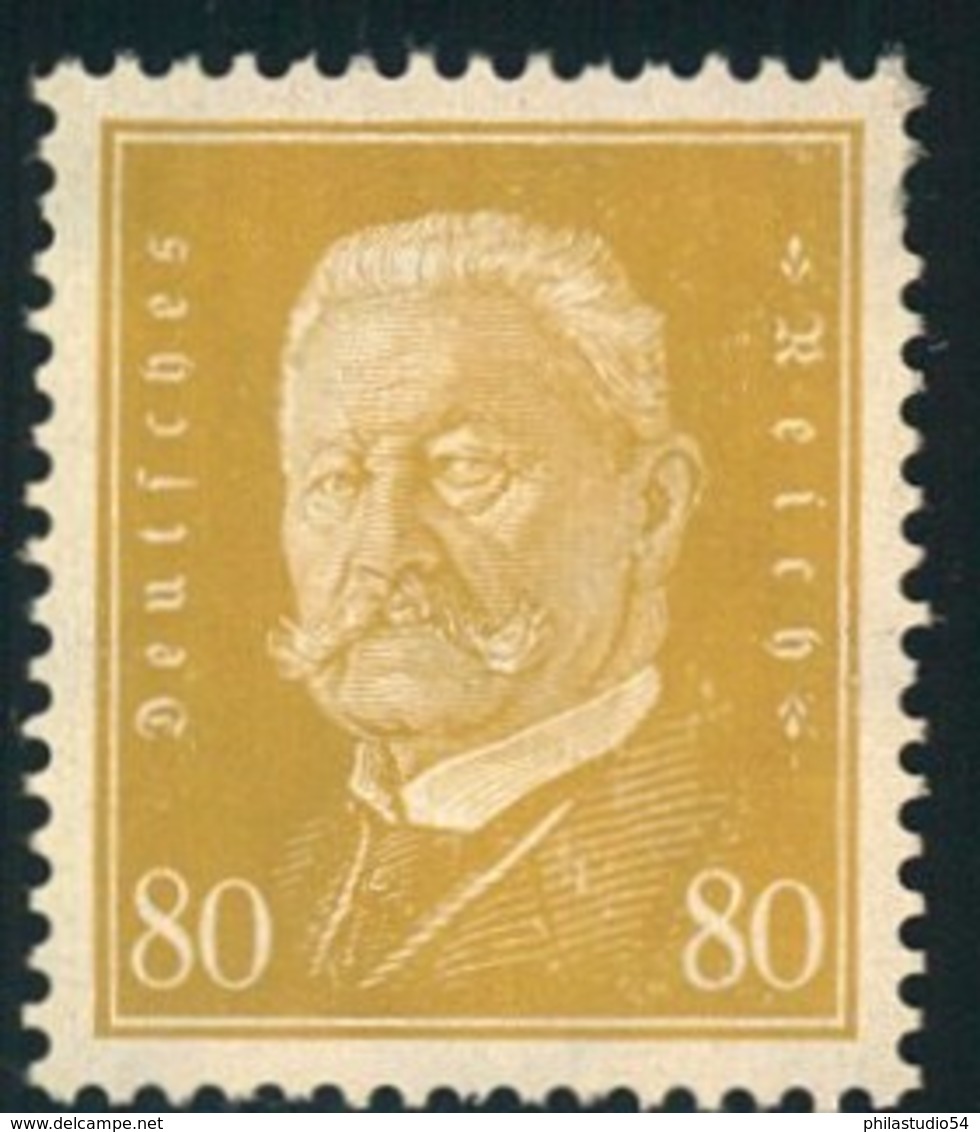 1930, Reichspräsidenten 80 Pfg. Ergänzungswert Postfrisch - Nuovi