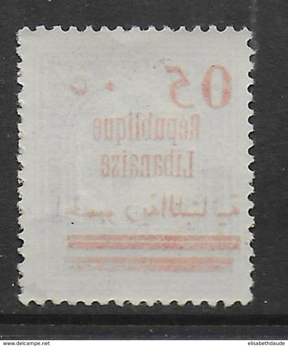 GRAND-LIBAN - 1928 - YVERT N°116 SURCHARGE RECTO-VERSO ** MNH - COTE = 70 EUR. - Unused Stamps