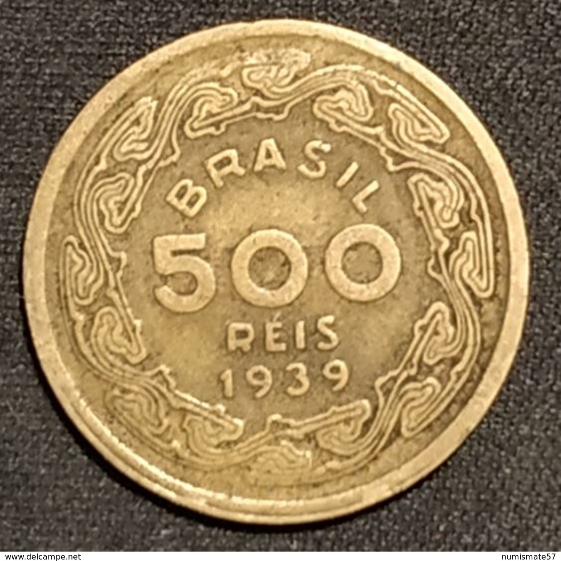 BRESIL - BRAZIL - 500 REIS 1939 - Machado De Assis - KM 549 - Brésil