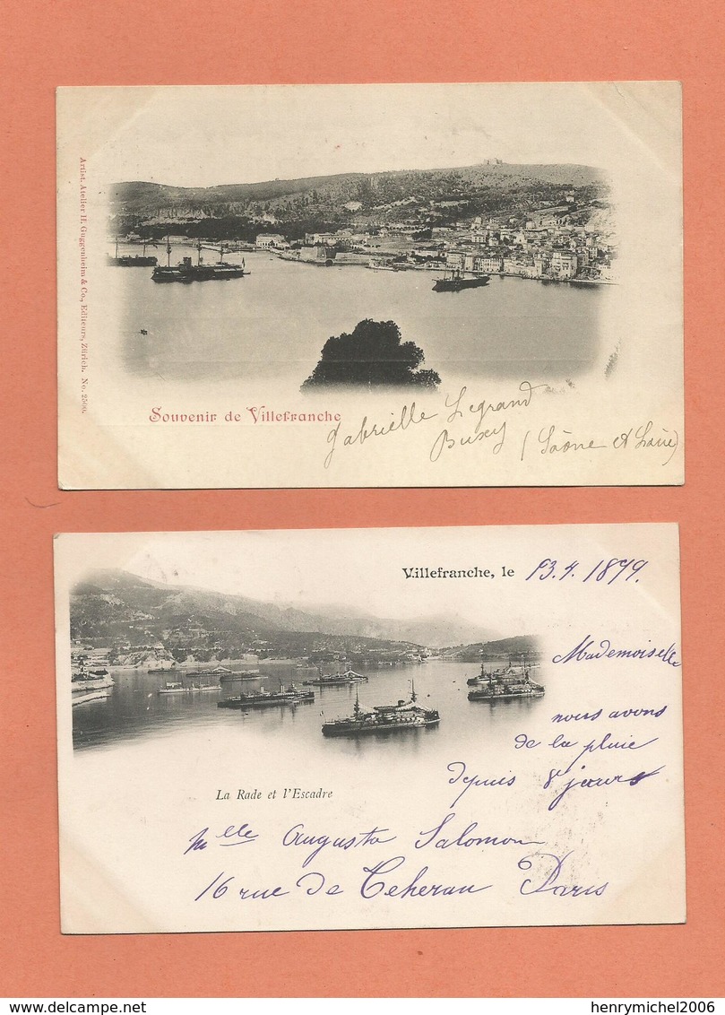 06 Villefranche Lot 2 Cpa Cachet 1899 - 1877-1920: Semi-Moderne