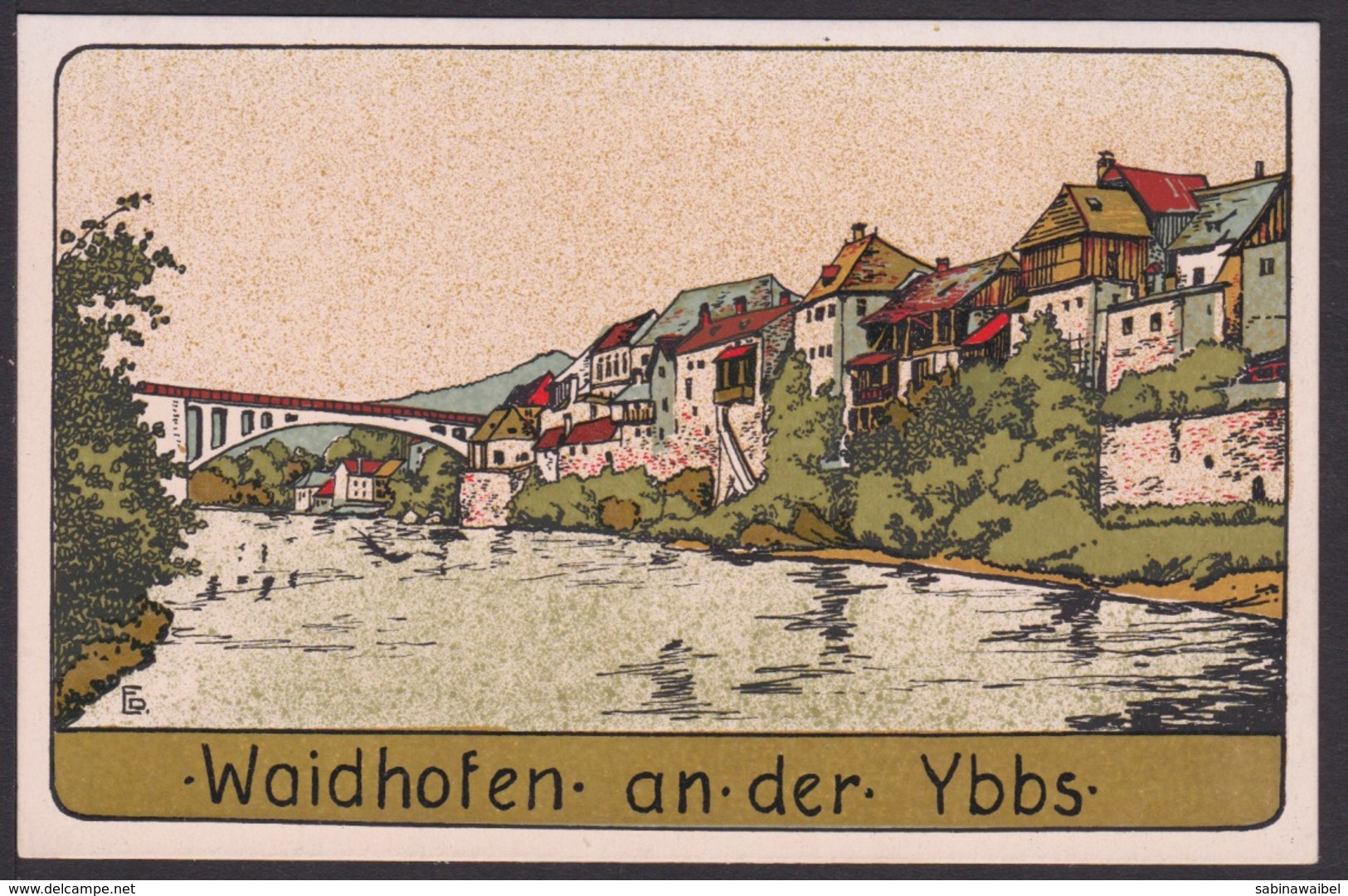 AK / Waidhofen An Der Ybbs / Künstlerkarte / Bund Der Deutschen In Niederösterreich   ...  ( F 43  ) - Neuburg