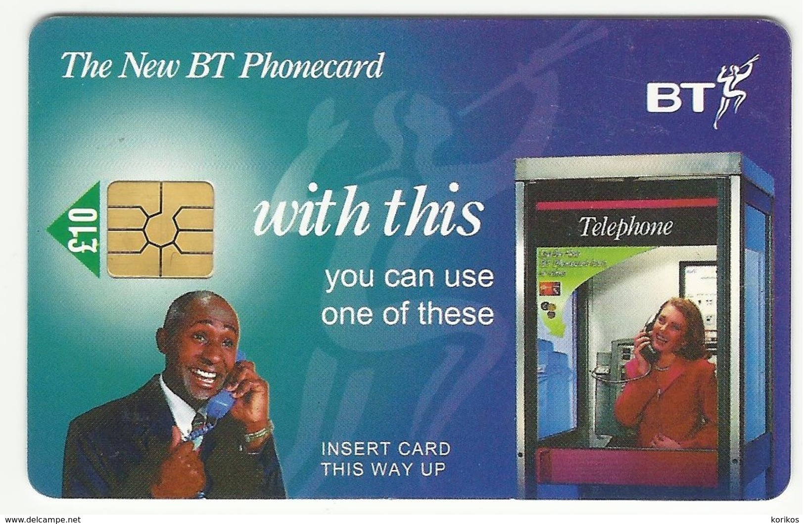BT PHONECARD – “NEW BT PHONECARD - WITH THIS” – BLUE – 1998 – USED – GREAT BRITAIN - UK - Sonstige & Ohne Zuordnung