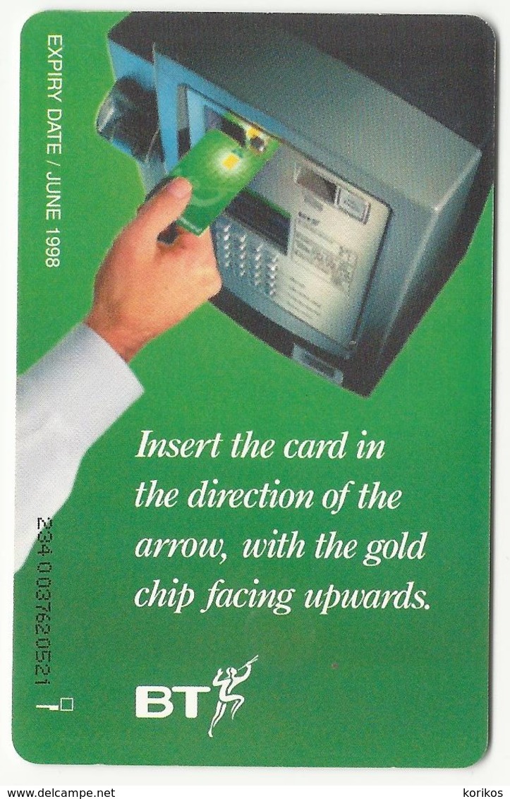 BT PHONECARD – GREAT BRITAIN - UK - INSTRUCTIONS – 1998 – GREEN - TWO POUNDS - USED - Autres & Non Classés