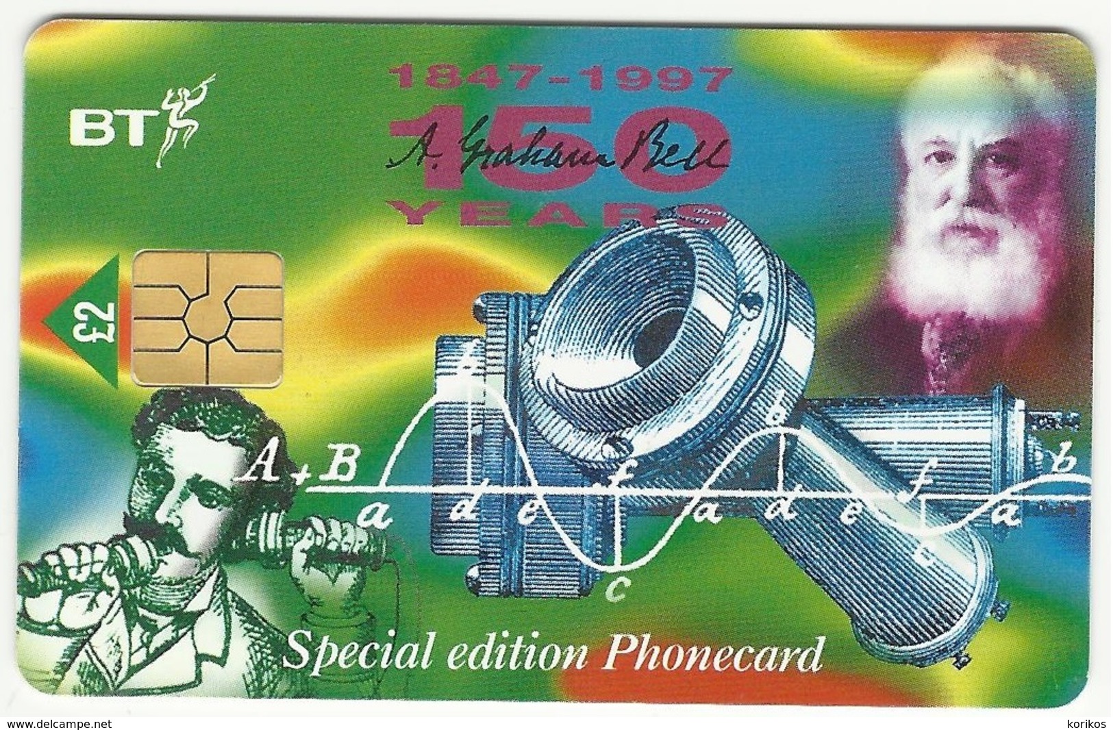 BT SPECIAL EDITION PHONECARD – 150 YEARS ALEXADER GRAHAM BELL – 1999 - UNITED KINGDOM – USED - Other & Unclassified