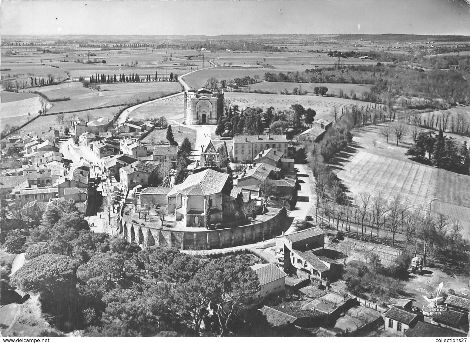 31-PIBRAC- EGLISE ST-GERMAINE ET BASILIQUE VUE DU CIEL - Pibrac