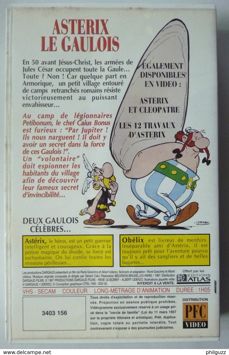 VHS ASTERIX LE GAULOIS CITEL VIDEO - UDERZO (voir Photo) - Dibujos Animados