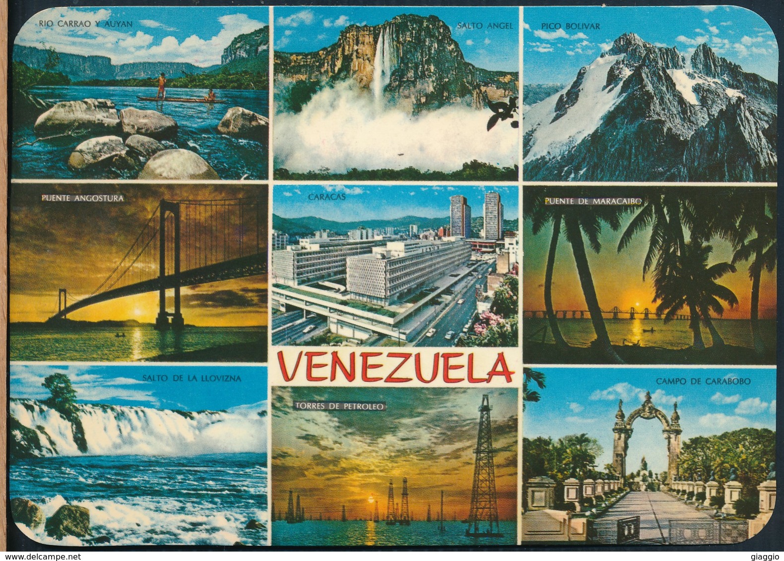 °°° 19229 - VENEZUELA - VEDUTE VUES VIEWS - With Stamps °°° - Venezuela