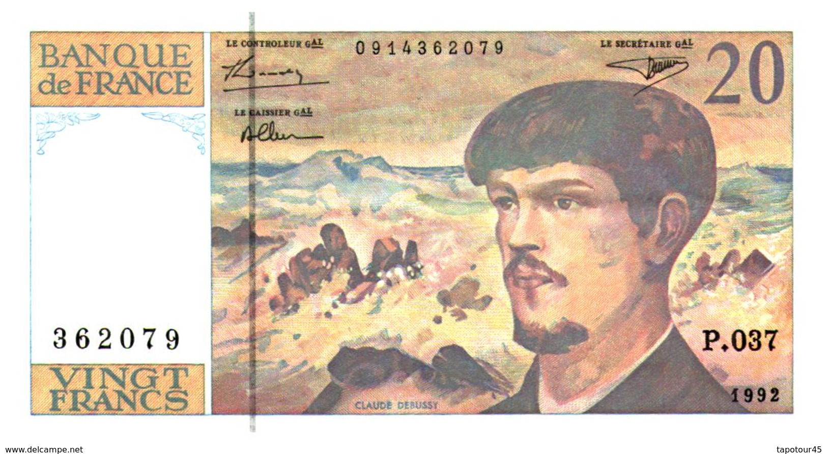 Billet > France > 20  Francs 1992 Comme Neuf - 20 F 1980-1997 ''Debussy''