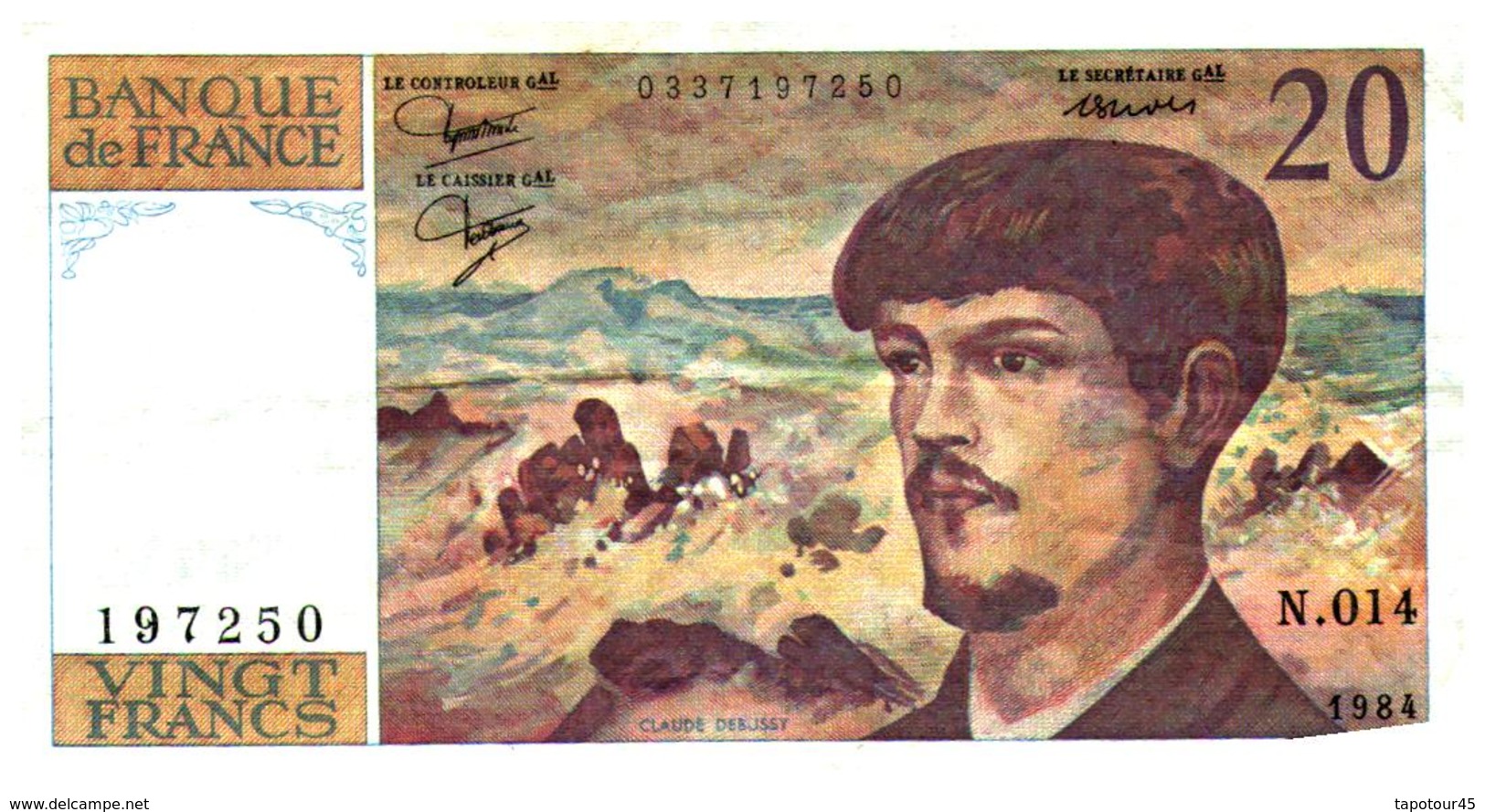 Billet > France > 20  Francs 1984 - 20 F 1980-1997 ''Debussy''