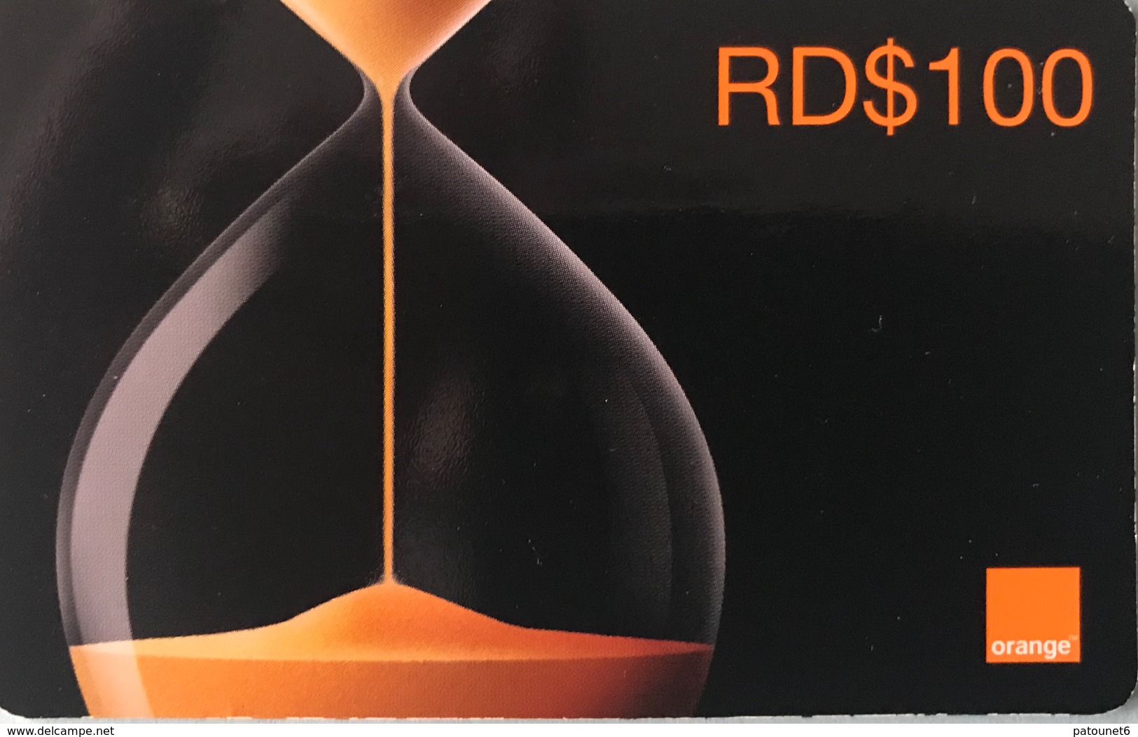 DOMINICAINE  -  Recharge ORANGE  -  Card - RD$100 - Dominicana