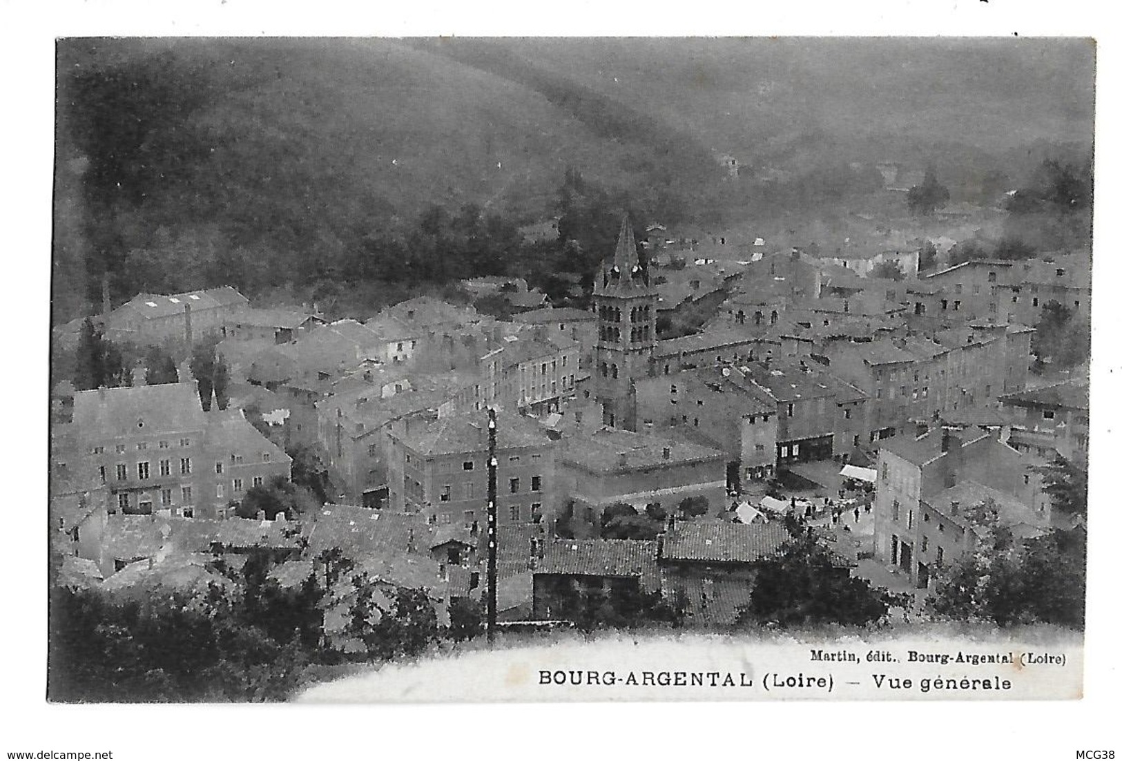 42  -  CPA  De  BOURG  ARGENTAL  -  Vue  Générale  En  1924 - Bourg Argental