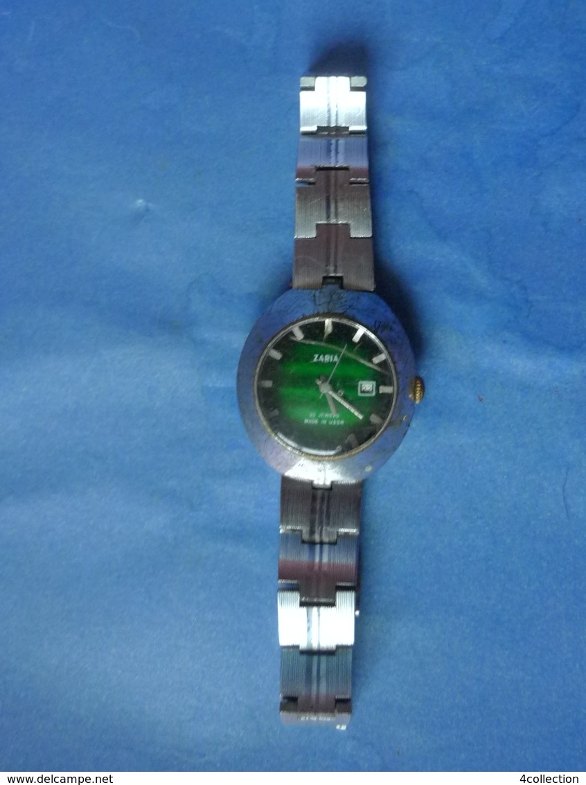 Vintage USSR Soviet Mechanical Wrist Watch Zarya Zarja ZARIA 22 Jewels For Parts - Montres Anciennes