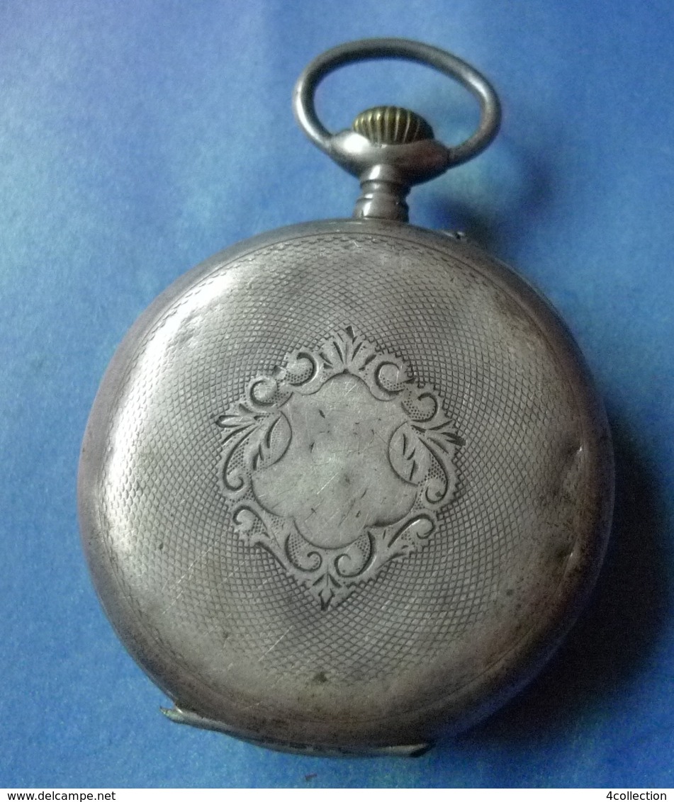 Antique PALLAS Silver Pocket Watch 15 Rubis 1905 Remontoir J&F James Fenton Lion - Montres Anciennes