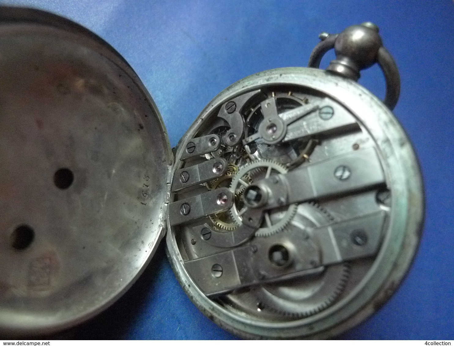 Antique Georges Favre Jacot Locle Argent Silver Pocket Watch 15 Rubis Ligne Droite