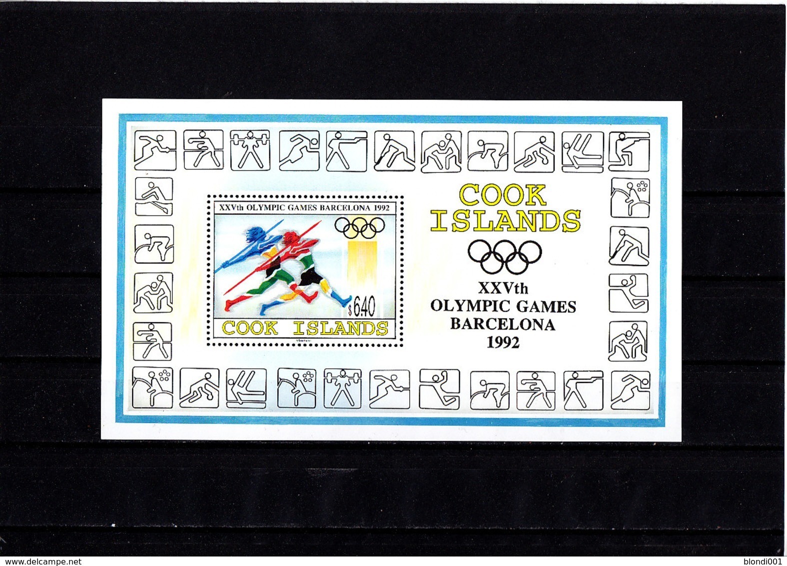 Olympics 1992 - Athletics - COOK ISLANDS - S/S MNH - Summer 1992: Barcelona