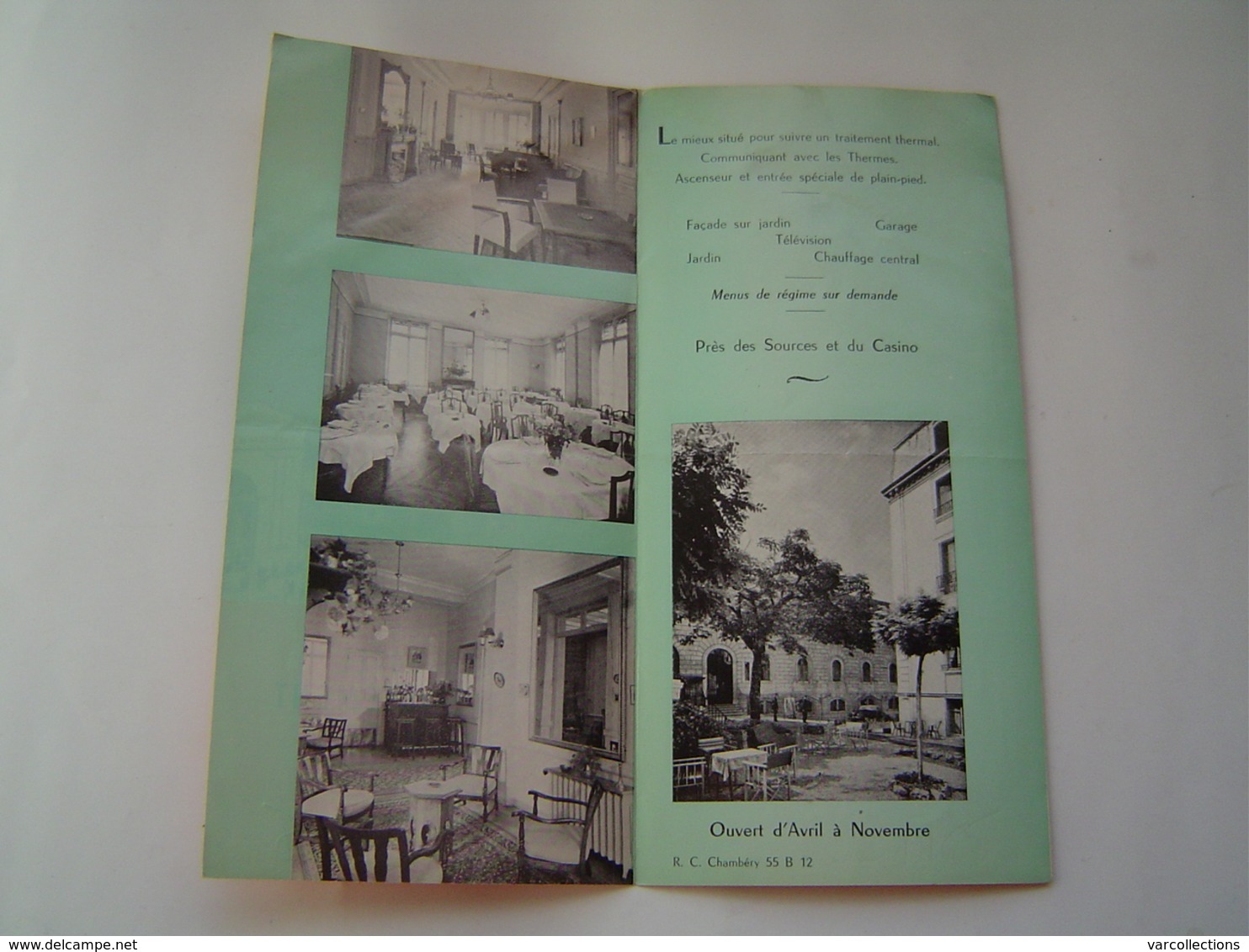 DEPLIANT TOURISME 1968 : GRAND HOTEL THERMAL / AIX LES BAINS / SAVOIE - Dépliants Touristiques