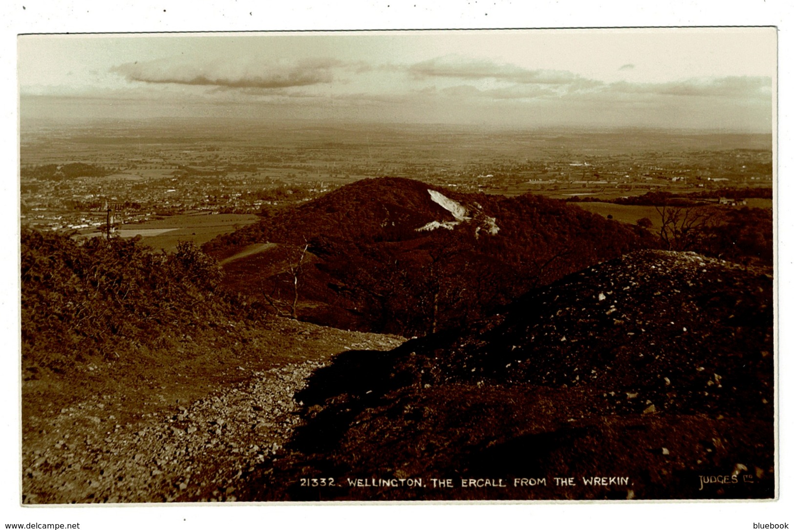 Ref 1347 - Judges Photo Postcard - Wellington - The Ercall From The Wrekin - Shropshire - Shropshire