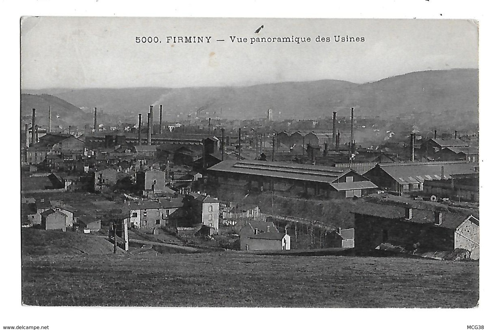 42  -  FIRMINY  -  Vue  Panoramique  Des  USINES   En  1915 - Firminy