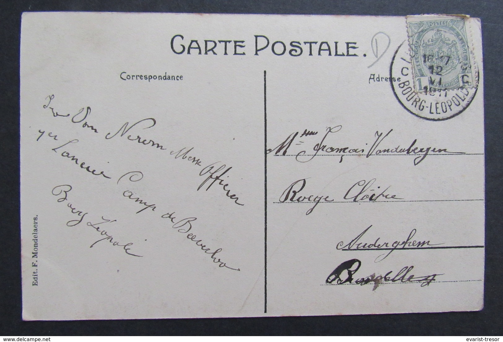 Carte Postale Leopoldsburg Rue Cauwenberghe 1911 - Leopoldsburg