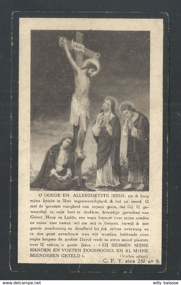 +++ Image Mortuaire Religieuse - Décès - Souvenir Pieux - CASTELEYN - ZINGEM 1860 - 1932  // - Todesanzeige