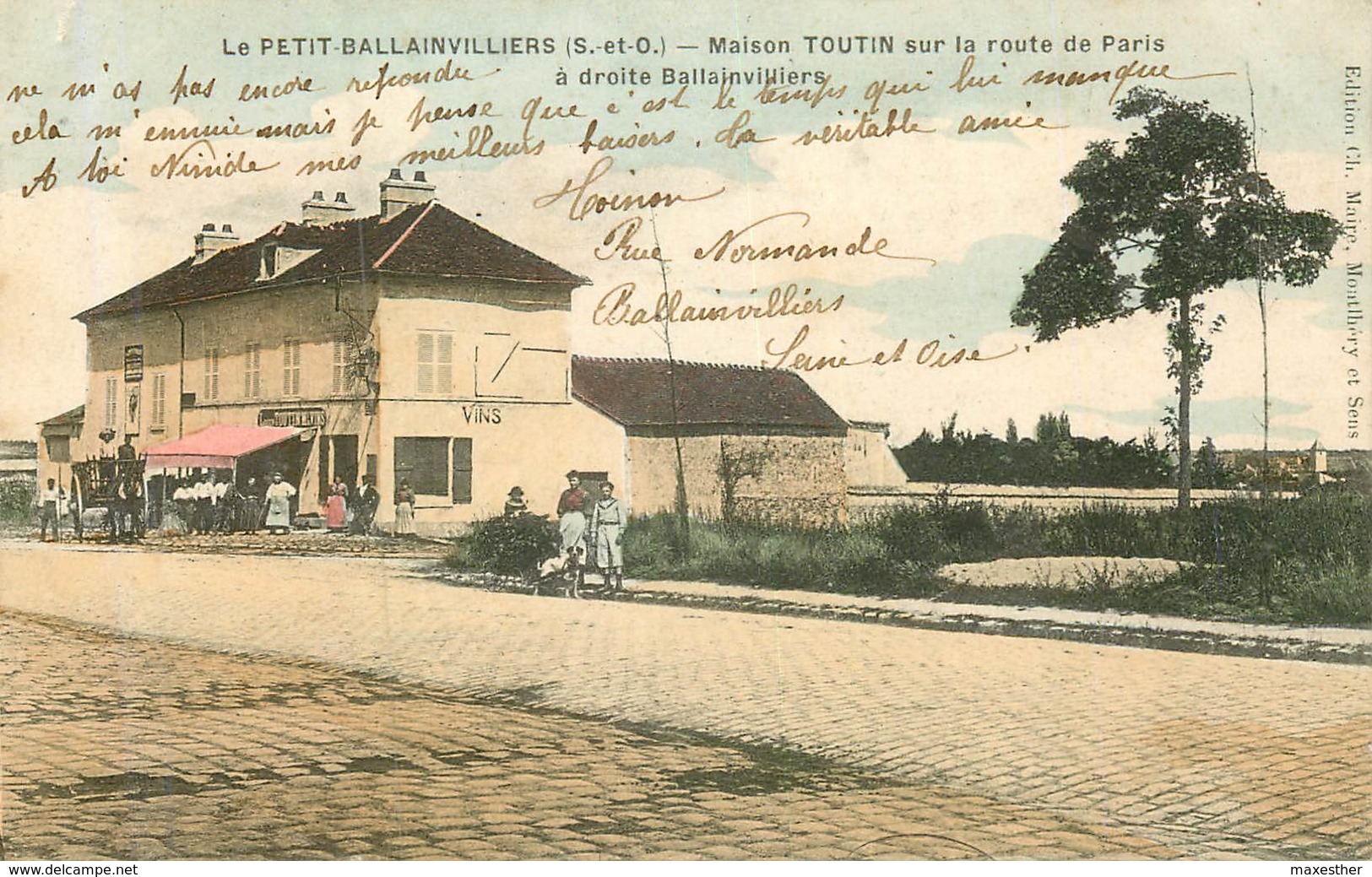 BALLAINVILLIERS Maison Toutin Attelage A Chiens - Autres & Non Classés