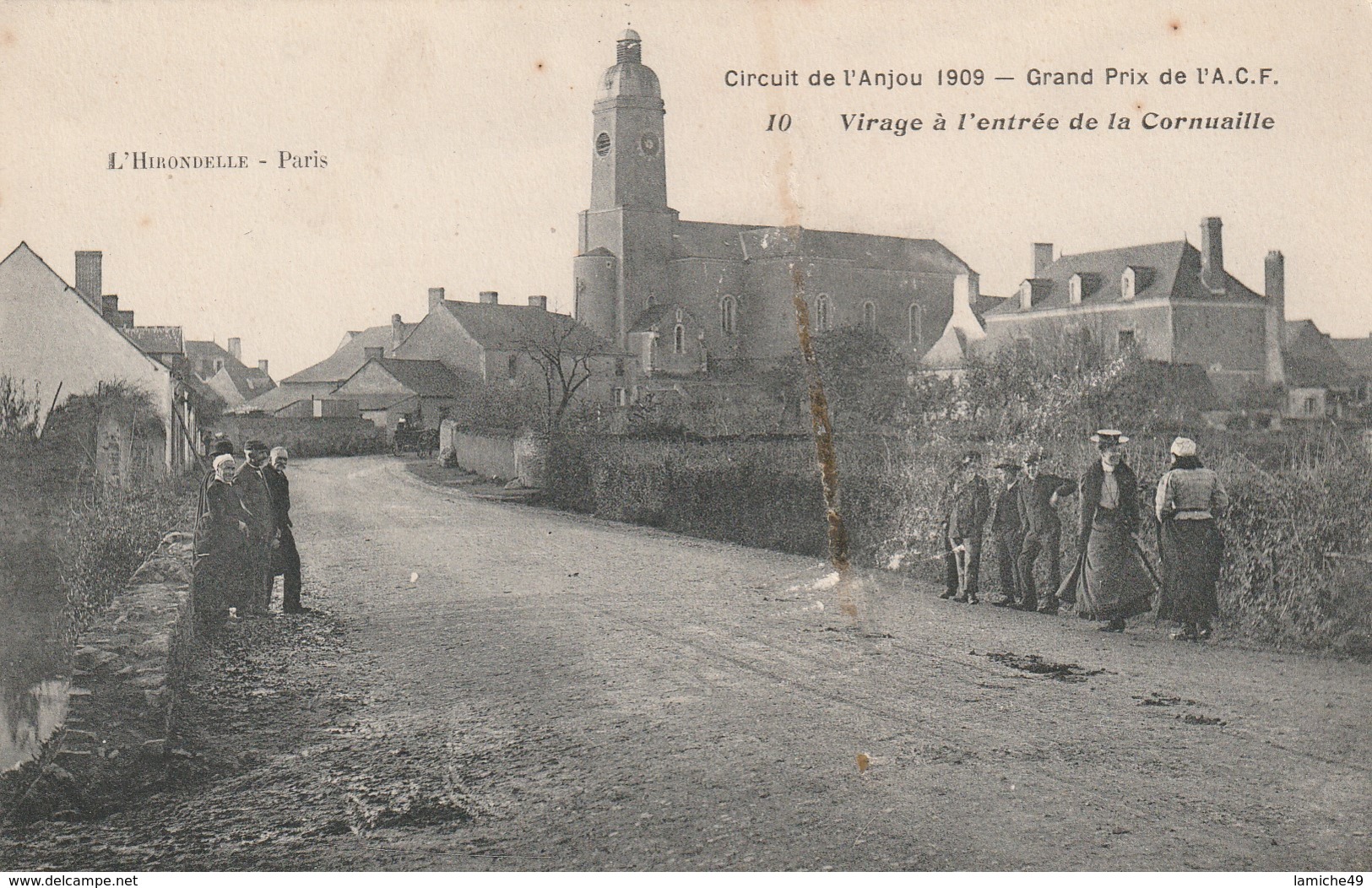 5 CPA Circuit De L’Anjou 1909 Moulin De La Passée Virages Candé De La Riotière Cornuaille - Altri & Non Classificati