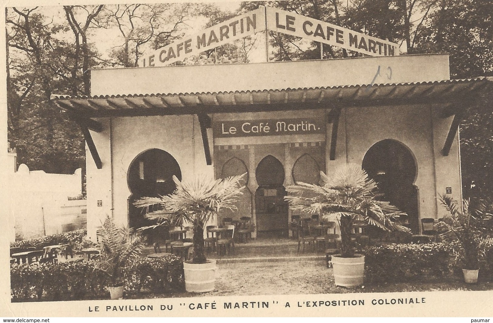 Paris    Le Pavillon Du Café CMartin à L'Eposition Colonial - Altri & Non Classificati