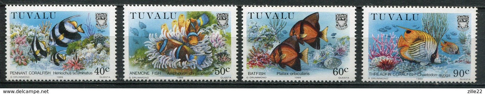 Tuvalu Mi# 545-8 Postfrisch MNH - Fish - Tuvalu