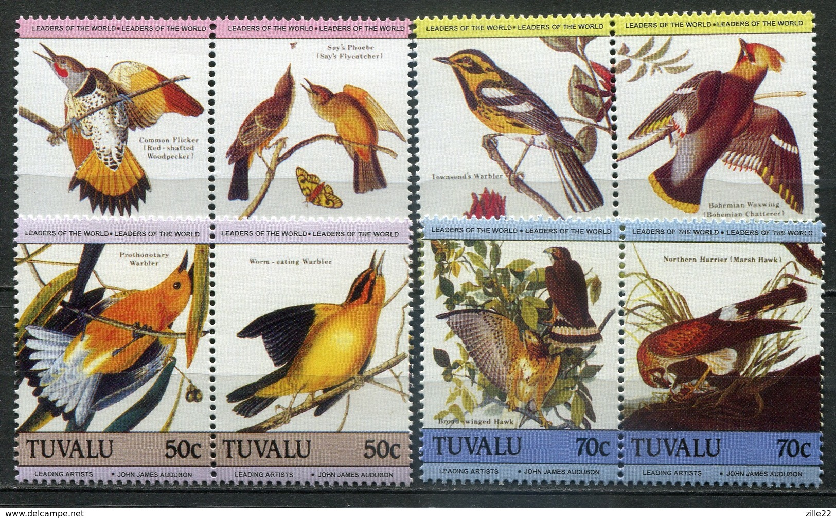 Tuvalu Mi# 276-83 Postfrisch MNH - Fauna Birds - Tuvalu