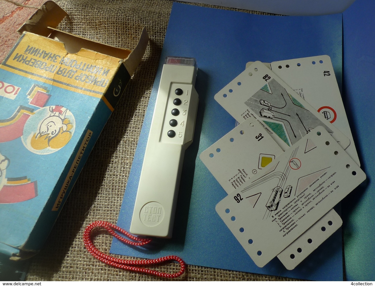 USSR Soviet Electronic Game Toy Tutor Device F. Checking Test Drive Knowledge - Otros & Sin Clasificación