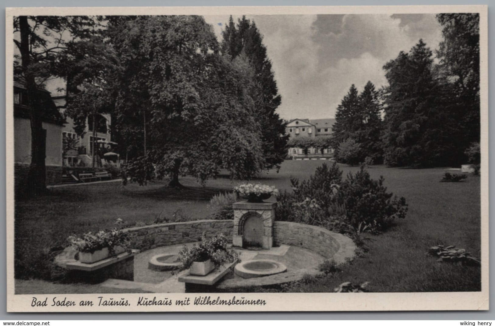 Bad Soden Am Taunus - S/w Kurhaus Mit Wilhelmsbrunnen - Bad Soden